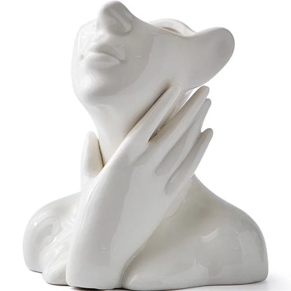Sleek Ceramic Flower Vase for Stylish Home Décor