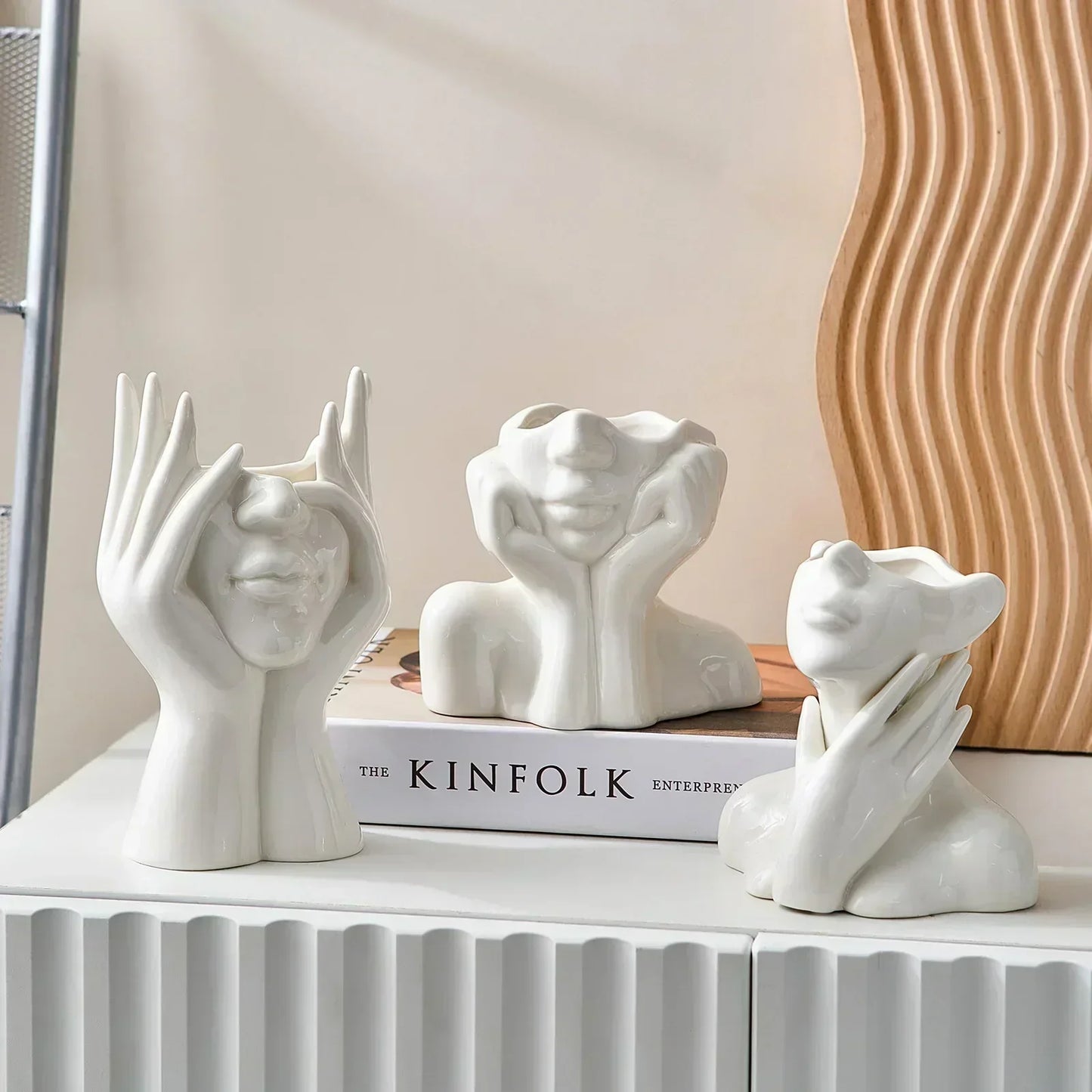 Sleek Ceramic Flower Vase for Stylish Home Décor