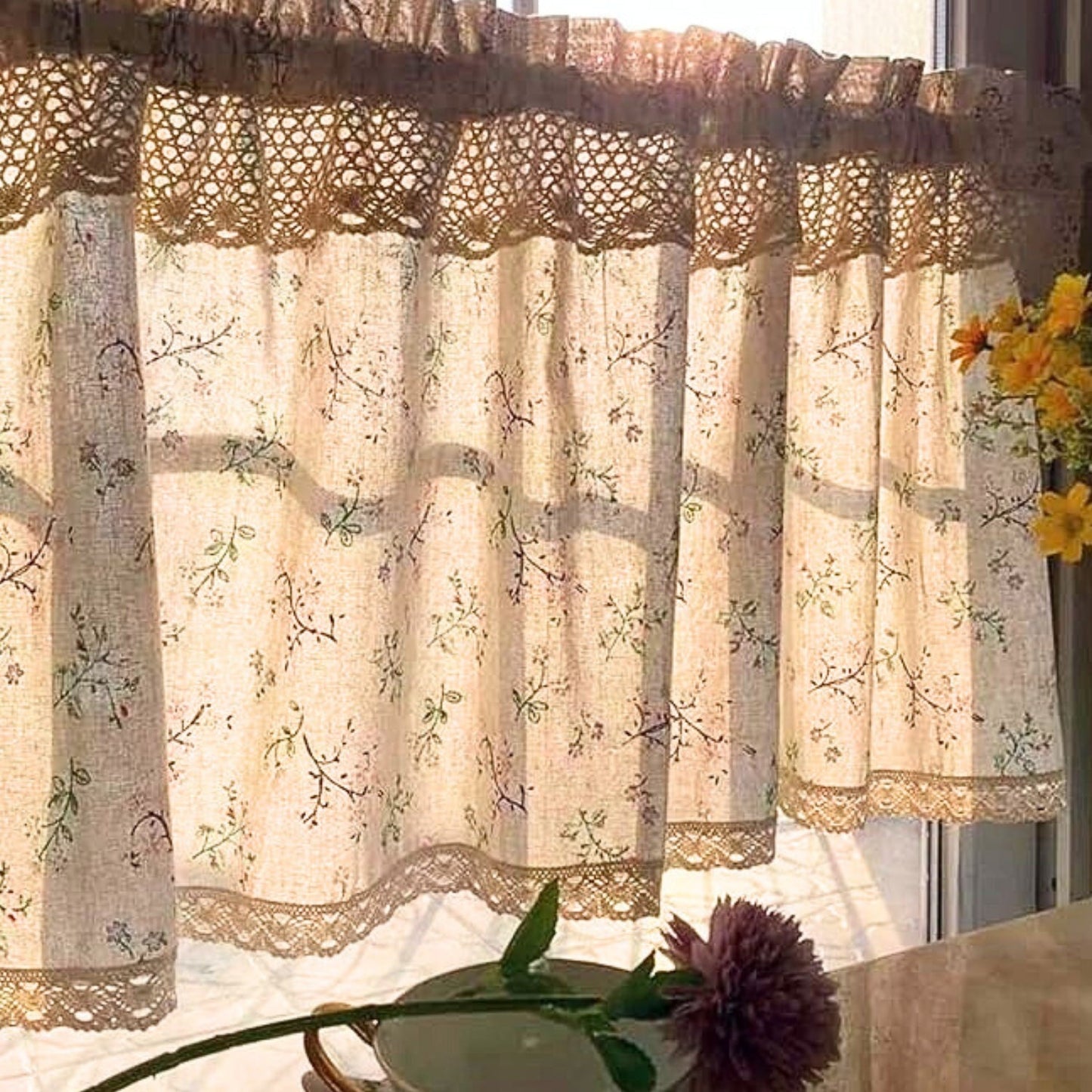 Charming Kitchen Cabinet Shade for Bright Spaces