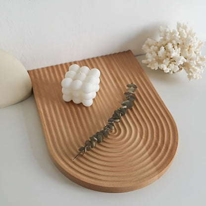 Stylish Wave Wooden Serving Tray for Every Occasion