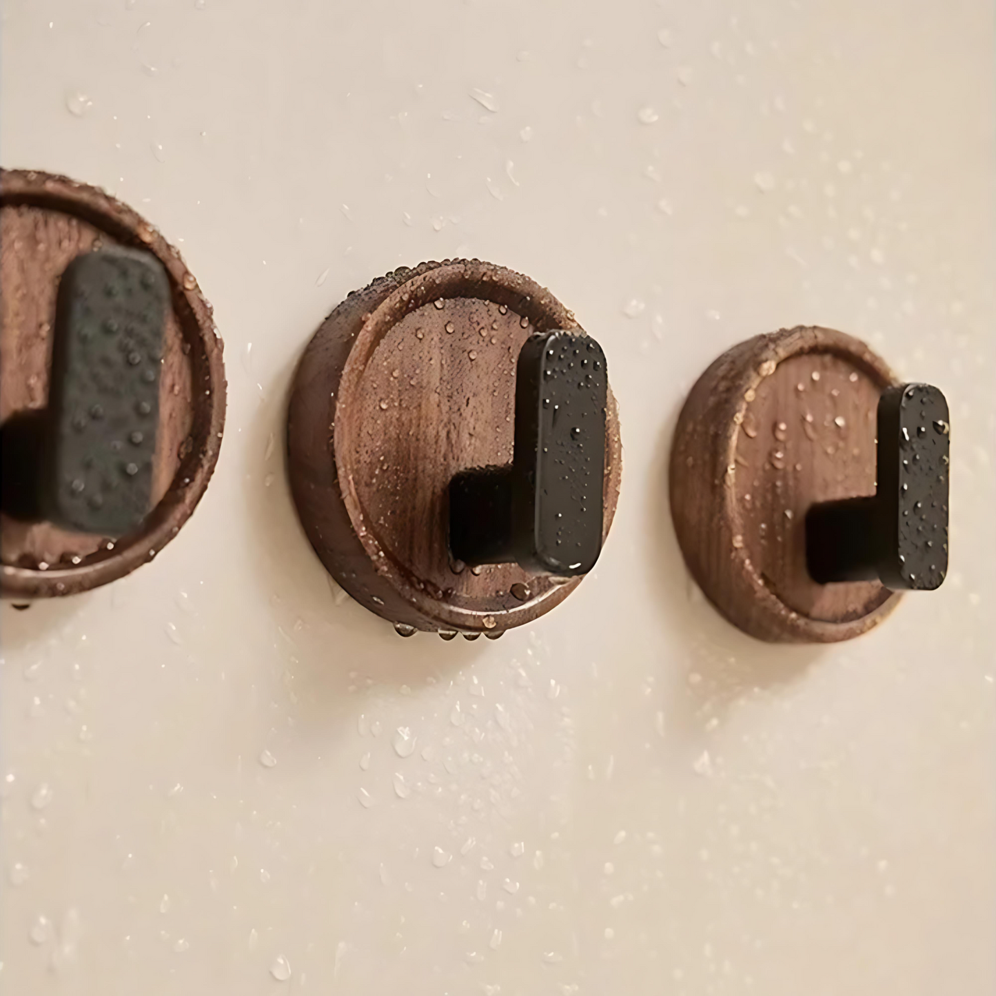 Chic Solid Walnut Wall Hook for Functional Elegance