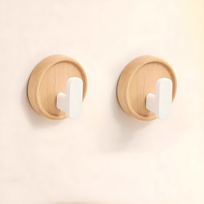 Chic Solid Walnut Wall Hook for Functional Elegance
