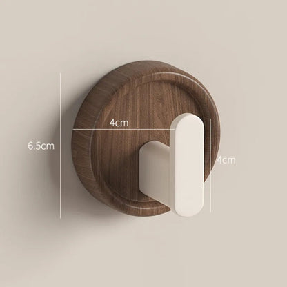 Chic Solid Walnut Wall Hook for Functional Elegance