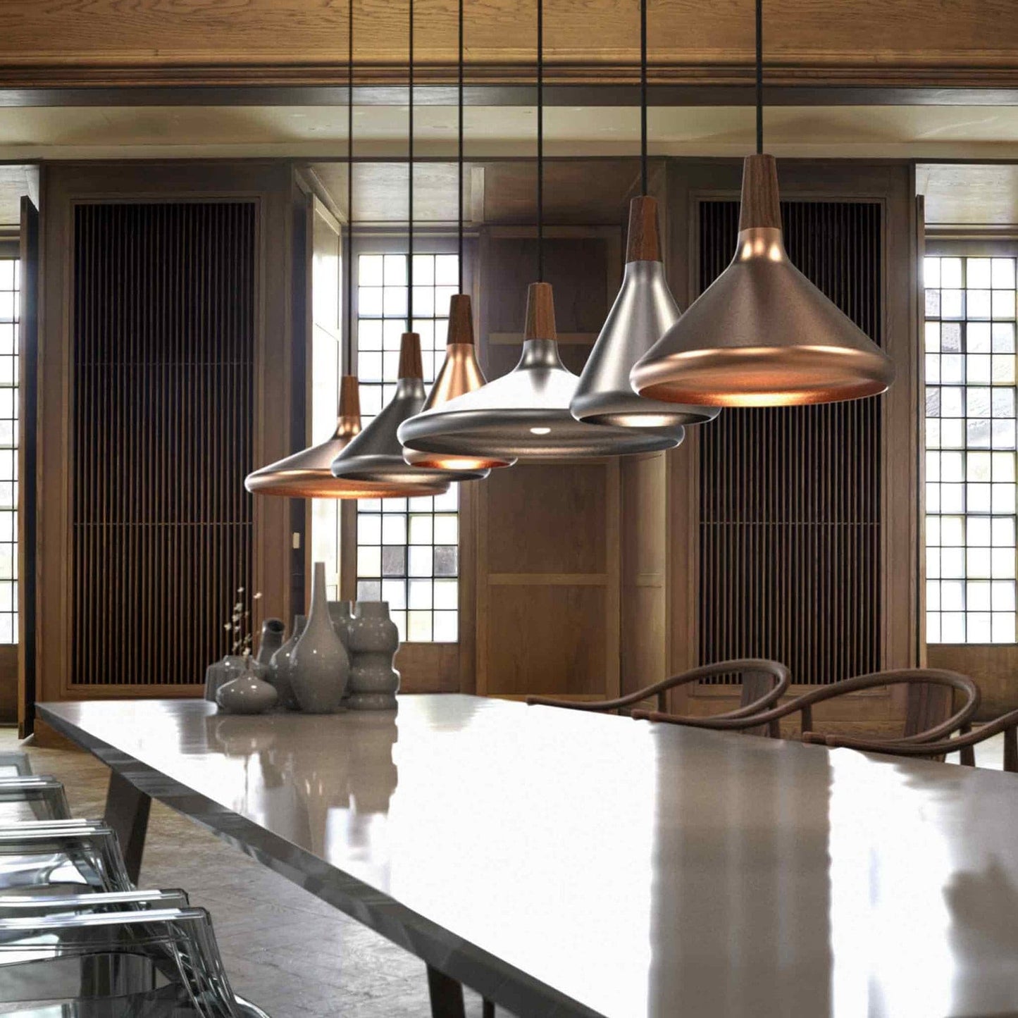Sleek Ceiling Lamp - Modern Pendant Light for Home Decor