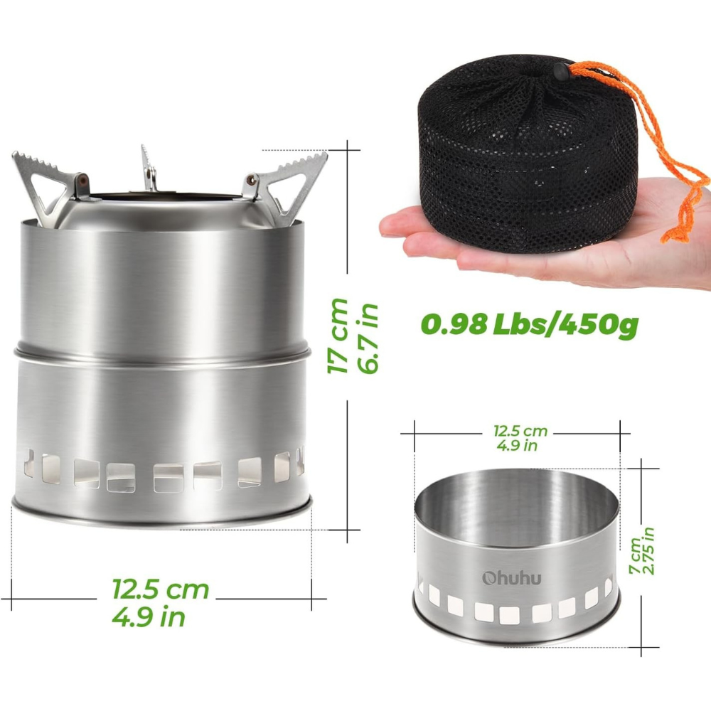 TrailBlazer Portable Wood Stove – Cook Anywhere, Anytime!