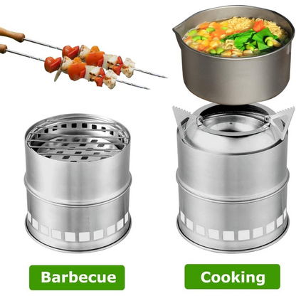 TrailBlazer Portable Wood Stove – Cook Anywhere, Anytime!