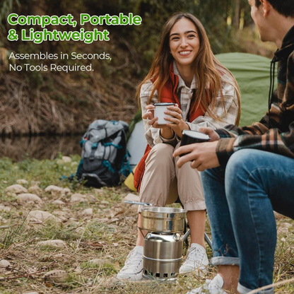 TrailBlazer Portable Wood Stove – Cook Anywhere, Anytime!