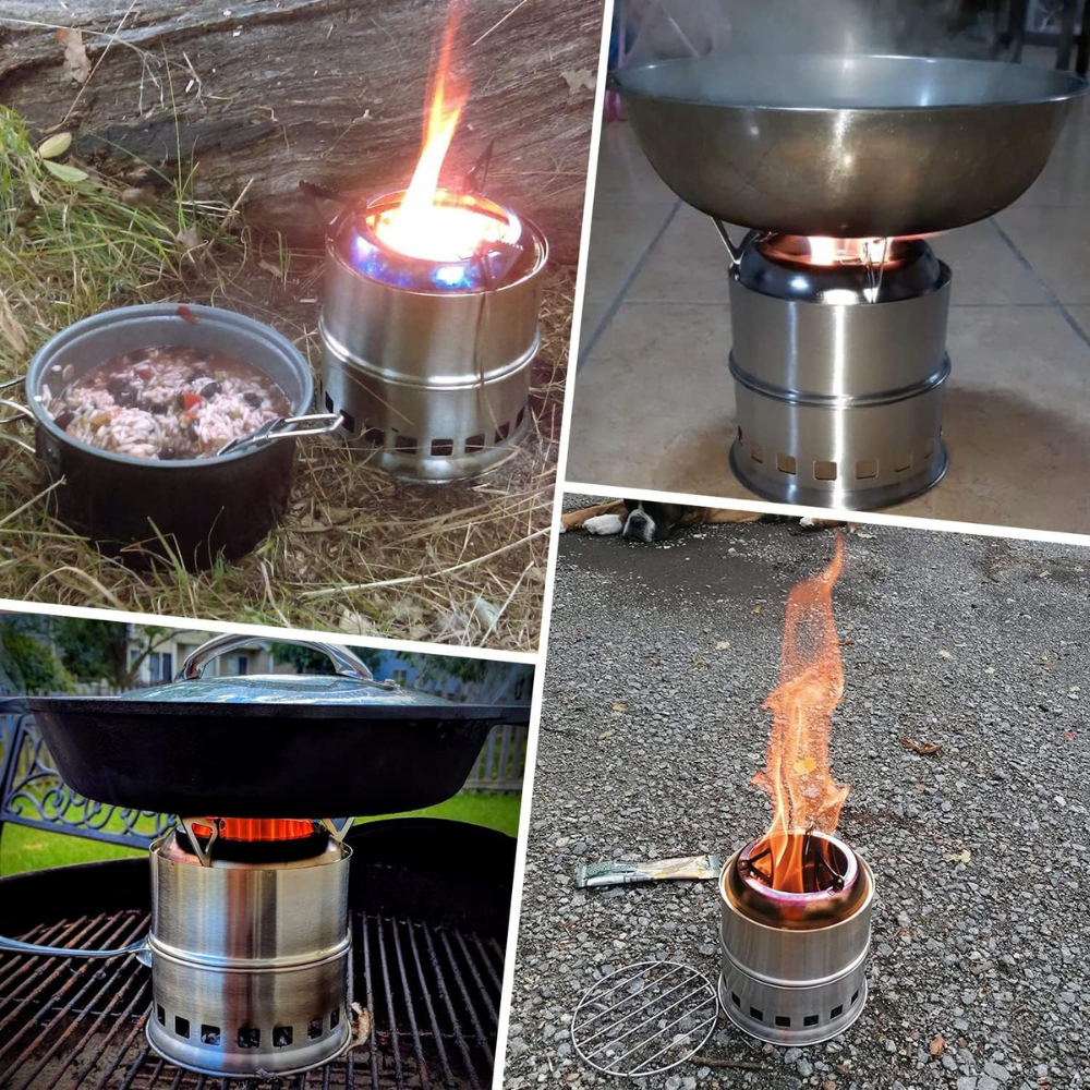 TrailBlazer Portable Wood Stove – Cook Anywhere, Anytime!