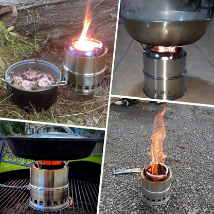 TrailBlazer Portable Wood Stove – Cook Anywhere, Anytime!