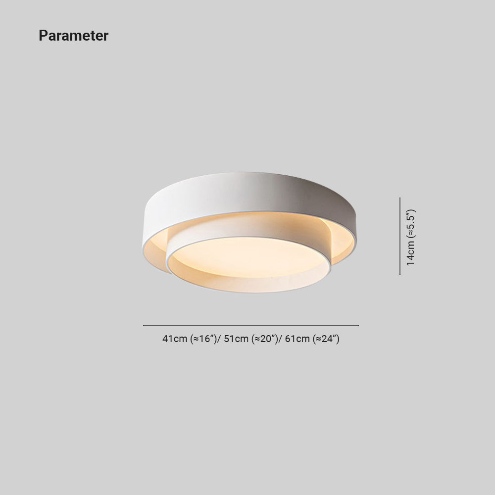 Round LED Ceiling Light in Nordic Style for Home Interiors