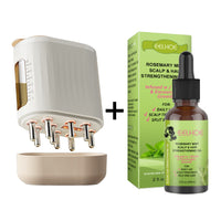 Advanced Scalp Massager & Hair Oil Applicator + Rosemary-Mint Hair Oil