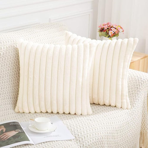 LuxeSoft Faux Fur Decorative Pillow Cover