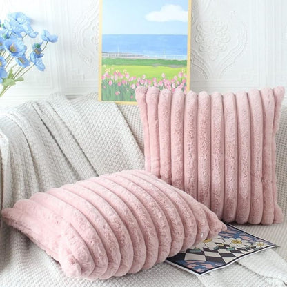 LuxeSoft Faux Fur Decorative Pillow Cover