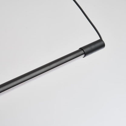 Slim Black LED Pendant Light – Dimmable Fixture for Living Areas