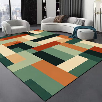 Area Rug with Abstract Swirl Design