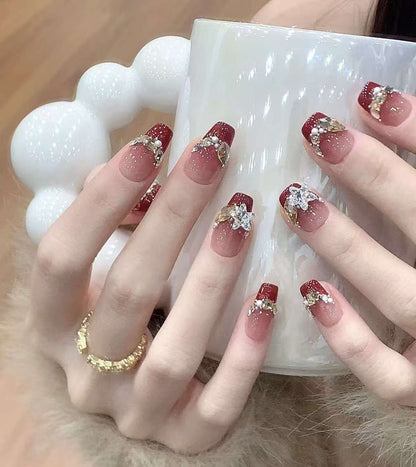 Creative Press-On Stiletto Nail Art Design