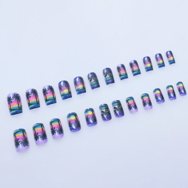 Nail Art Set for Beach Sunset Designs