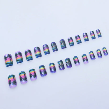 Nail Art Set for Beach Sunset Designs