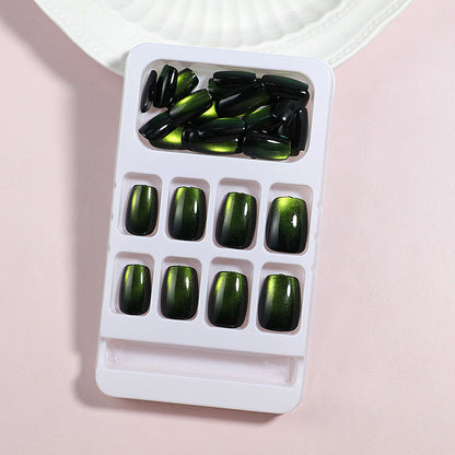 Gradient Effect Press-On Nail Set – Artistic Design