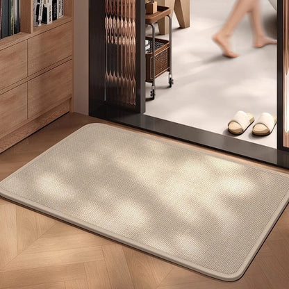 Non-Slip Door Mat with Absorbent Fabric