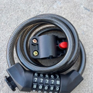 Combination Cable Lock with Adjustable Design