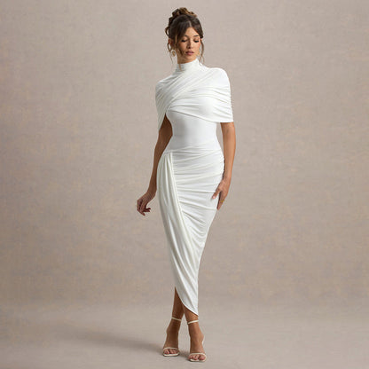 Backless Strapless Mini Dress with Ruched Bodycon Fit for Clubs