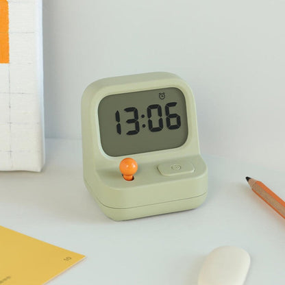 Retro Game Console with Timer and Alarm Function