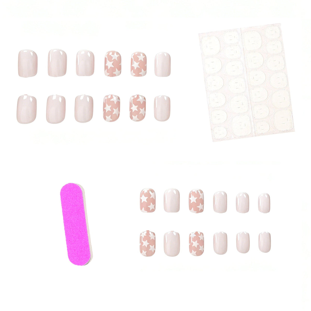 Star Pattern Nail Enhancements for Artistic Designs