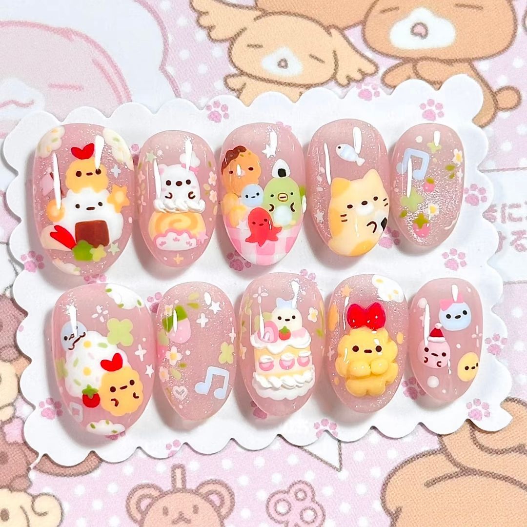 Glitter Nail Art Set with Ombre Design