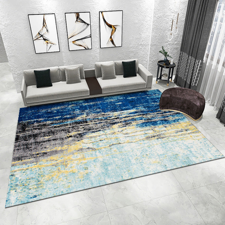 Textured Area Rug with Abstract Design