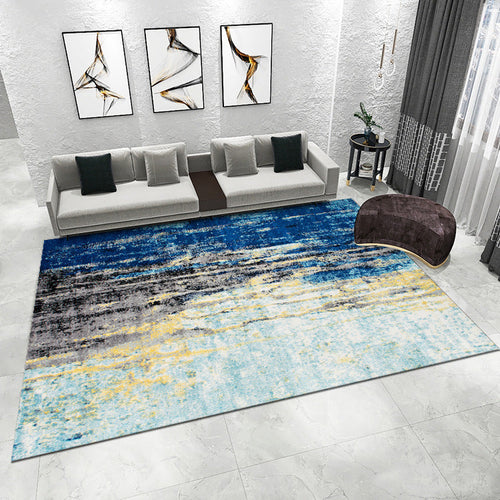Textured Area Rug with Abstract Design