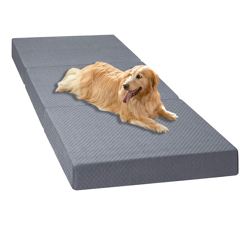 Folding Dog Bed with Adjustable Wedge Pillow