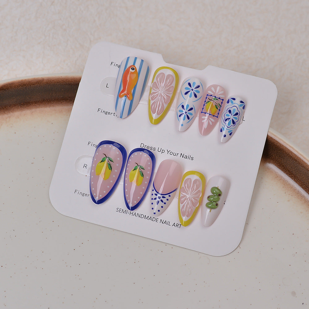 Sea-Inspired Press-On Nail Collection