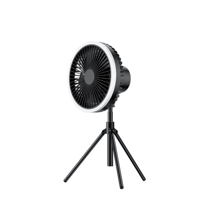 Height-Adjustable Stand Fan with Tripod Base