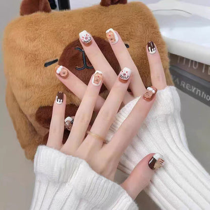Press-On Nail Kit Featuring Distinctive Bow Patterns