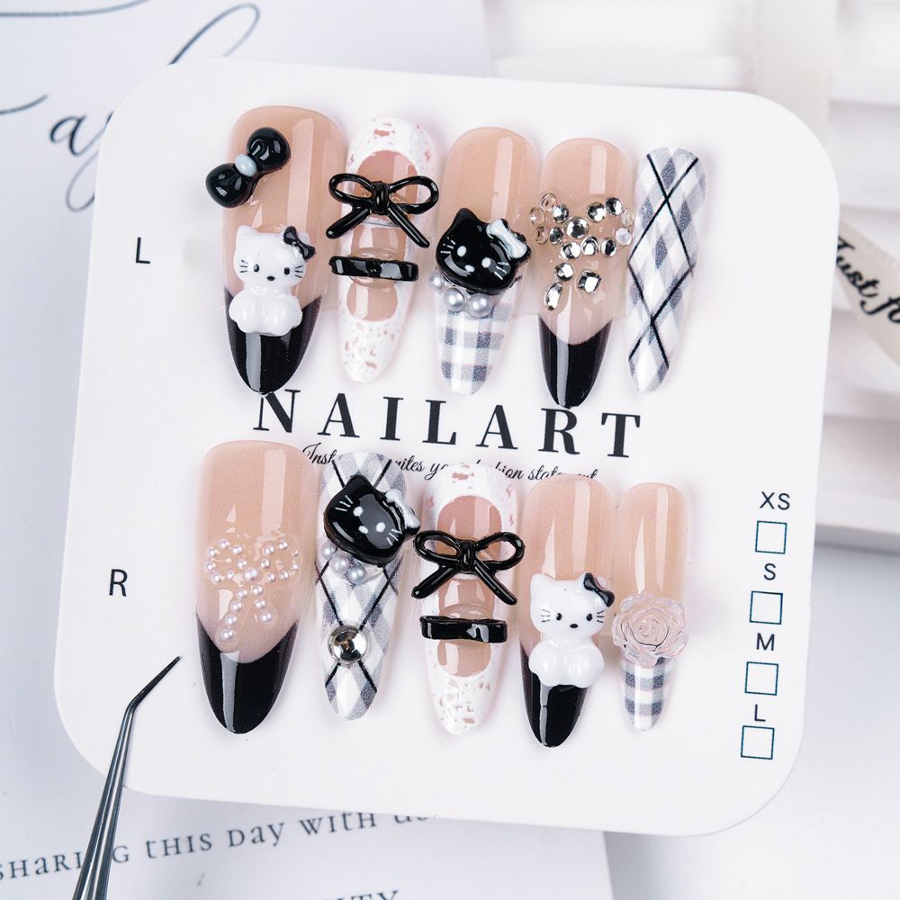 Cute Character Design Press-On Nail Set