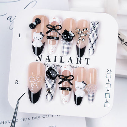 Cute Character Design Press-On Nail Set