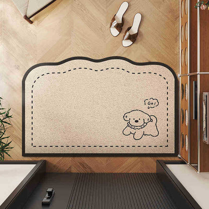 Charming Entrance Mat with Detective Theme