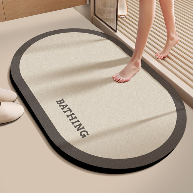 Water-Absorbing Bath Rug for Bathroom Flooring