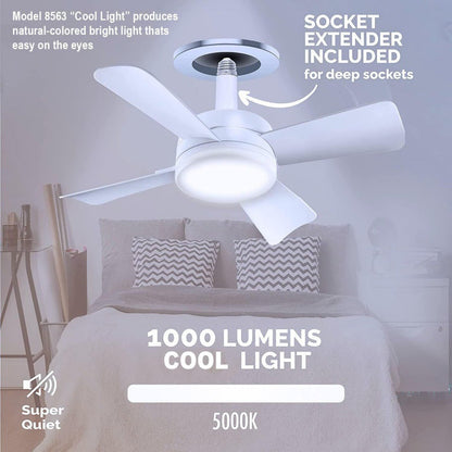 Remote-Controlled Adjustable LED Lighted Fan