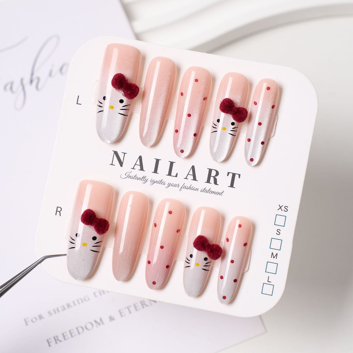 Cute Character Design Press-On Nail Set