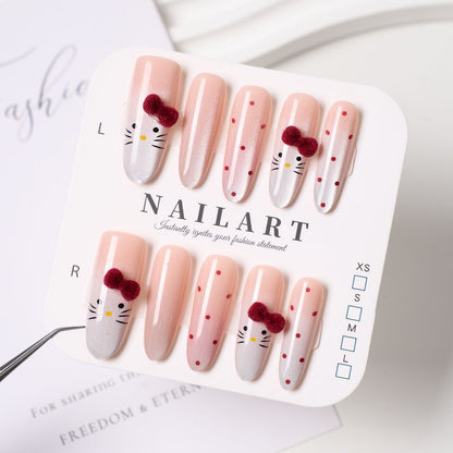 Cute Character Design Press-On Nail Set