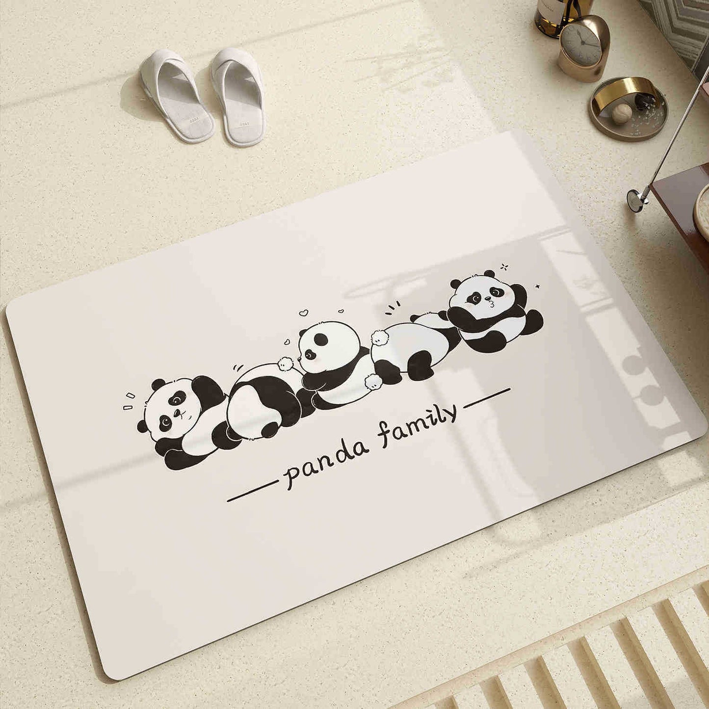 Cute Panda Design Area Rug