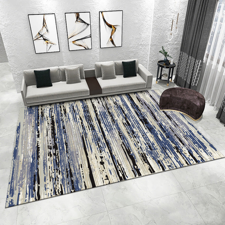 Textured Area Rug with Abstract Design
