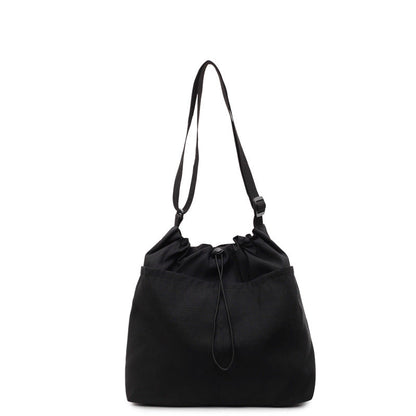 Drawstring Shoulder Bag with Adjustable Strap