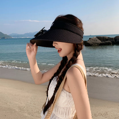 Sun Visor with UV Protection and Built-in Mini Fan - Adjustable