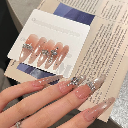 Charming Patterned Press-On Stiletto Nail Set