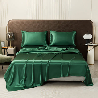 Smooth Satin Bed Sheet with Cooling Effect