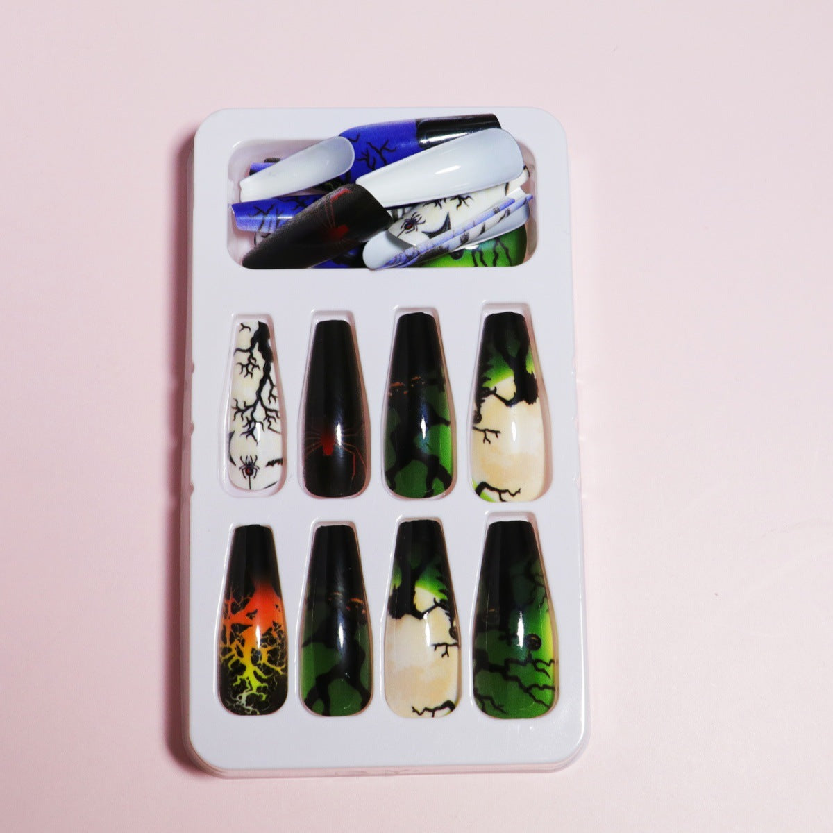 Dripping Effect Press-On Nail Art Design