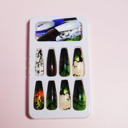 Dripping Effect Press-On Nail Art Design